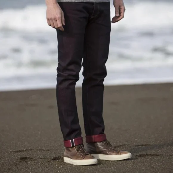 Gustin Japan Red Fire Selvedge Denim Jeans - Picture 1 of 12